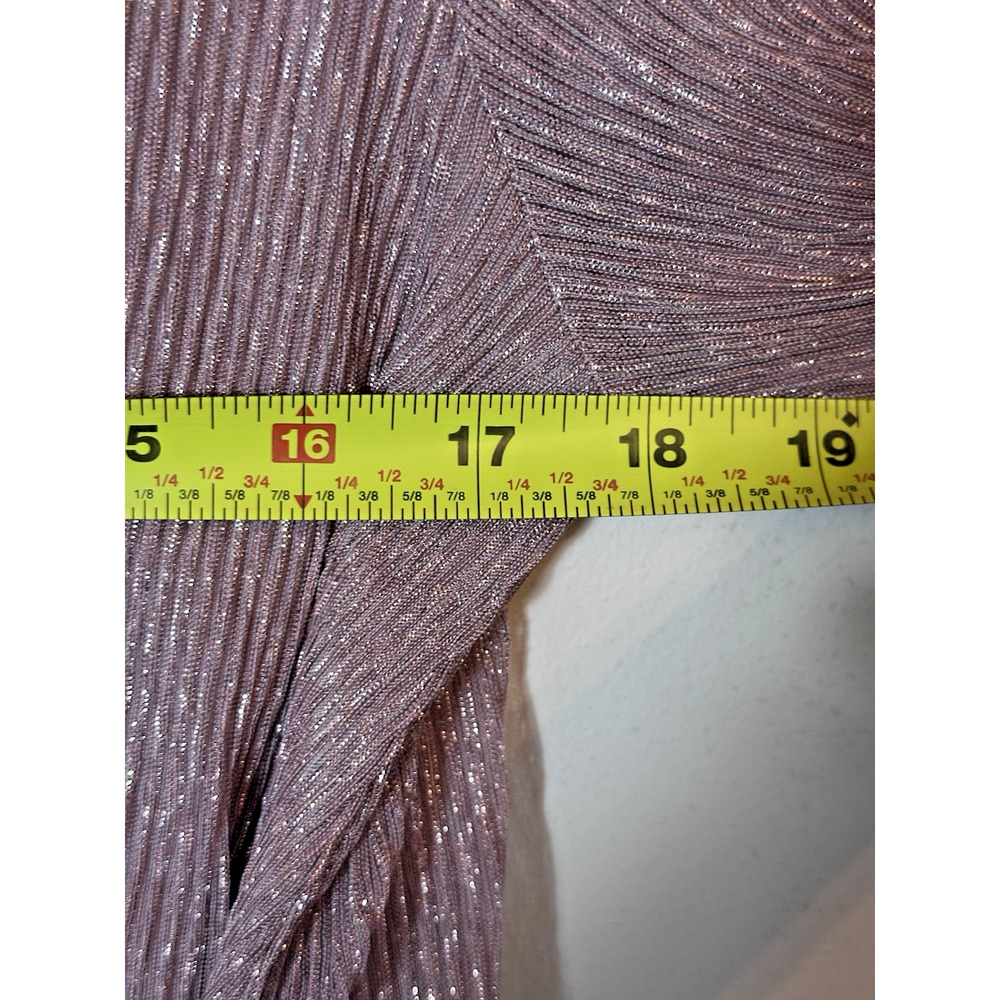 Paradiso Romper Womens Large Pink Shimmer Pockets Balloon Tie Retrofete Inspired - Picture 9 of 10